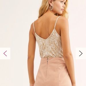 Free People Modern Femme Light Pink Mini Skirt